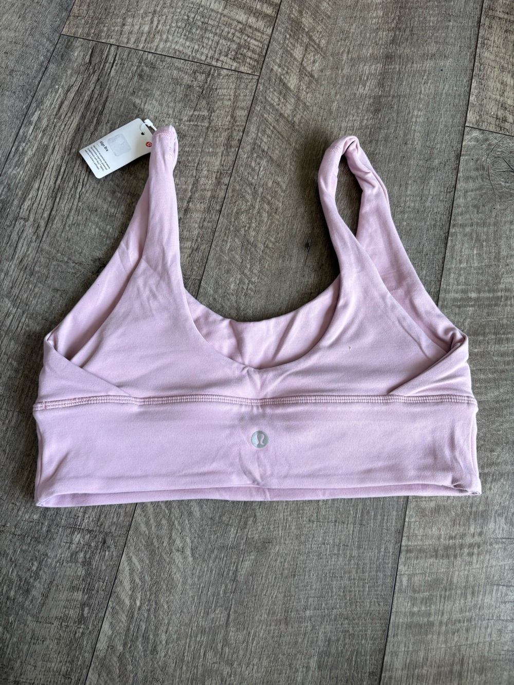 lululemon athletica Dusty Pink Sports Bra with Subtle Logo
